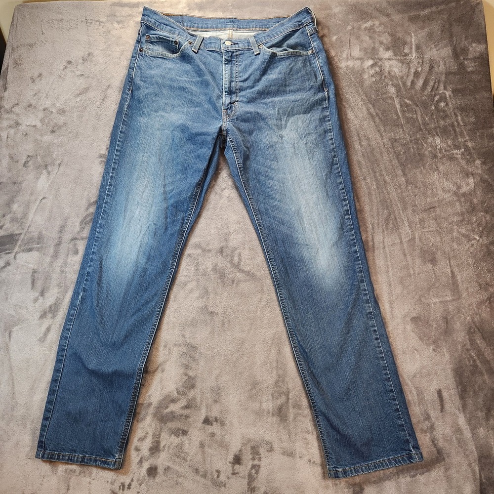 Levis 541 Jeans Mens 36x34 Blue Athletic Fit Medium Wash Denim